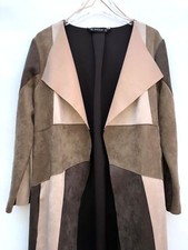 Gilet Zara Femme En Véritable Daim Marron - Taille M - Neuf Sans étiquettes