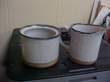 Marshall Studios Martz Pottery MCM Creamer & Sugar Bowl (No Lid)