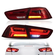 VLAND LED Tail Lights Fit 2008-2020 Mitsubishi Lancer W/Sequential Rear Lamps