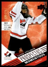 2021-22 UPPER DECK TEAM CANADA PROSPECTUS MOMENTOUS Chase Stillman /275 #332