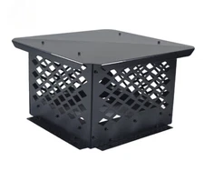 Chimney Cap Flue Caps 14"x14" Fireplace Chimney Cover Black