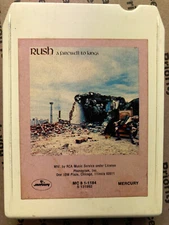 RUSH A FAREWELL TO KINGS 8 TRACK TAPE GOOD PADS/NEW SPLICE GREAT PLAYING TAPE