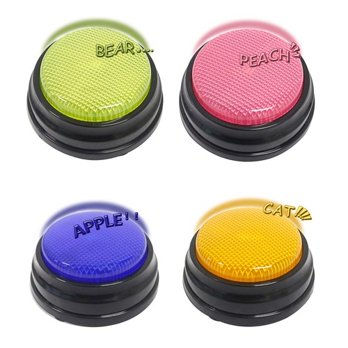 Pet Starter Recordable Talking Speaking Buttons Dog Training Communication Toys - Picture 12 of 17