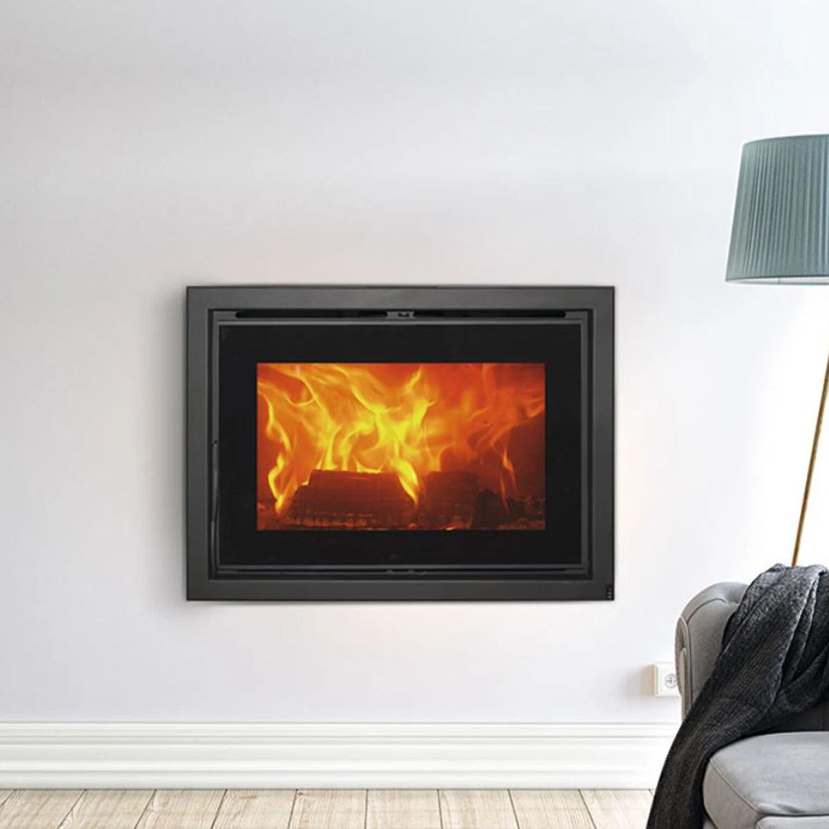 Wood Burning Multi Fuel Inset Cassette Stove 720-S 12kw Wood Burner | eBay