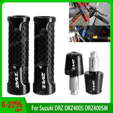 Poignées De Guidon Moto Pour Suzuki DR-Z 400/400S/400SM/460 - Aluminium Et PVC - 7/8'' (22 Mm) - Couleur Au Choix - Protection Et Confort