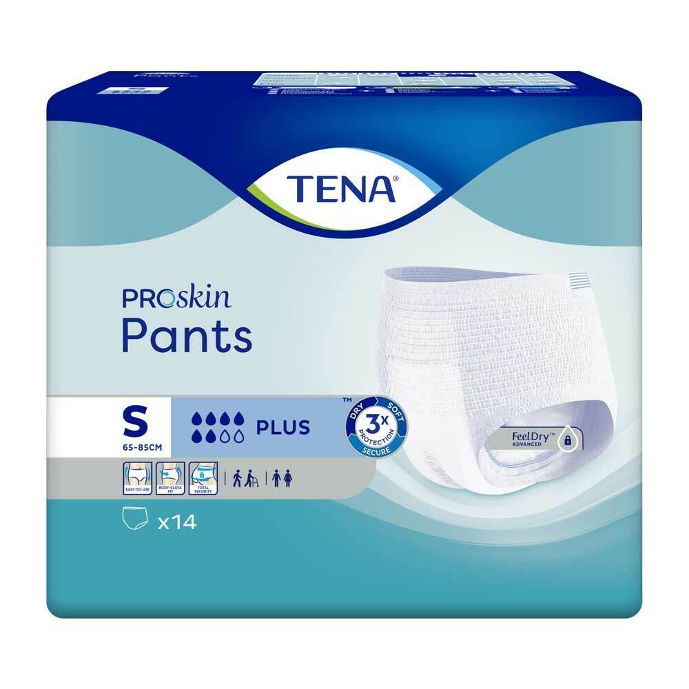 Tena Proskin Pants Plus Size S (Small) 14 Units (1 Pack)