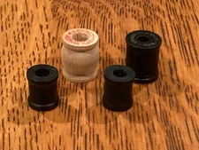 Small Assorted Wood Spools (4 pcs) - Vintage J&P Coats and Heminway