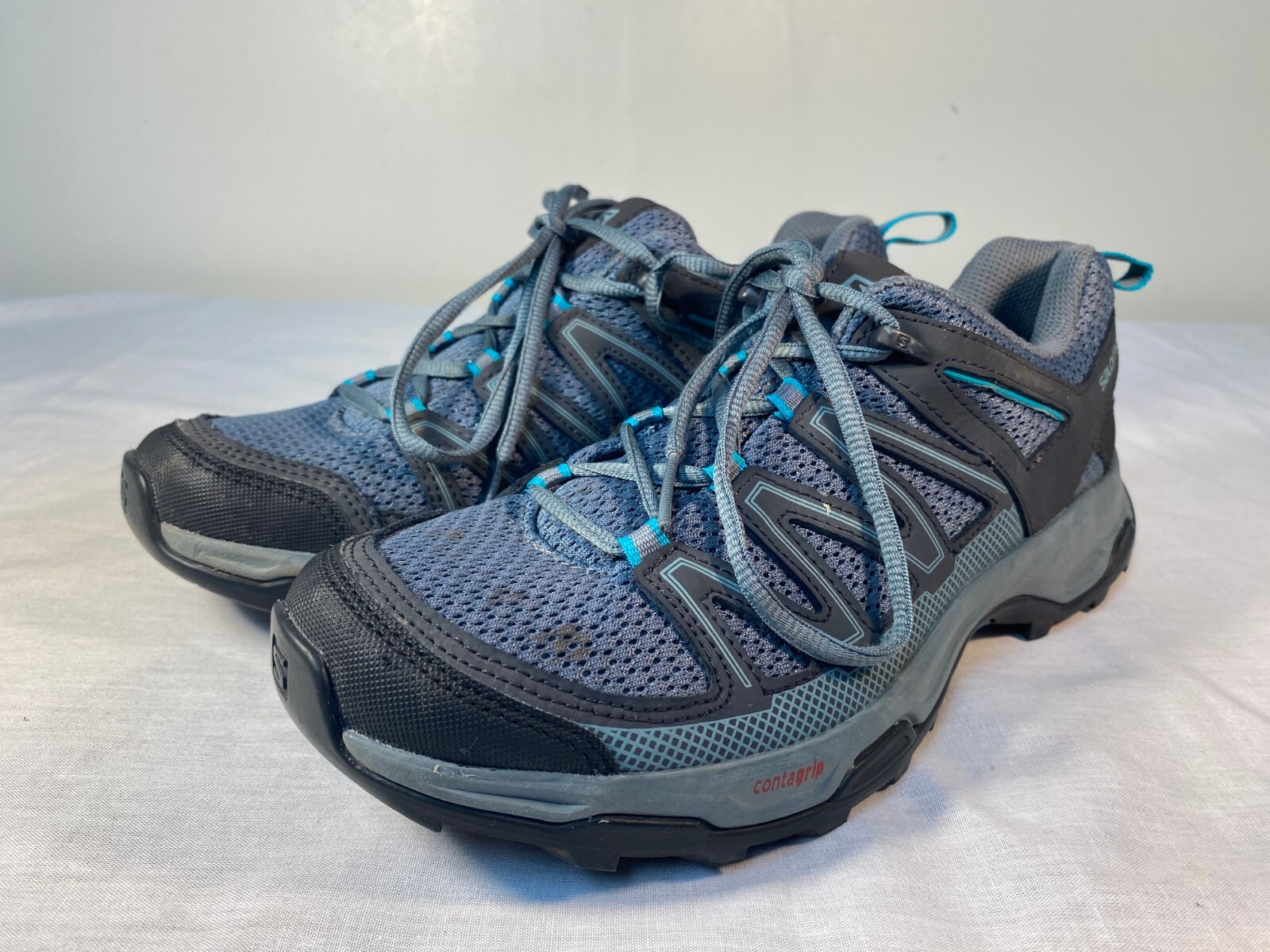 Salomon Pathfinder Hiking Shoes Women's Green Nylon T… Gem