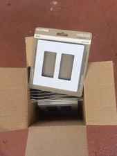 Lutron CW-2-WH Dual Gang Claro Wall Plate White You Get 20 Of Them