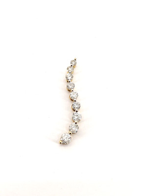 Anhänger 10 Kt Gelbgold 0,70dwt 9 Diamanten ca. 0,75cttw