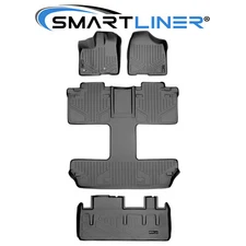 SMARTLINER Floor Mats Cargo Trunk Liner Gray 2013-2020 Toyota Sienna 7 Passenger