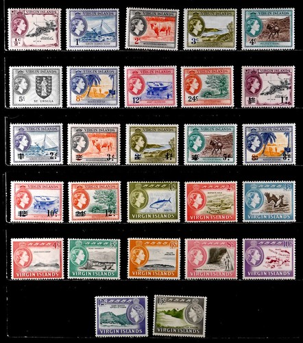 VIRGIN IS., BRITISH: 1956 - 64 STAMPS UNUSED SOUND - 第 1/1 張圖片