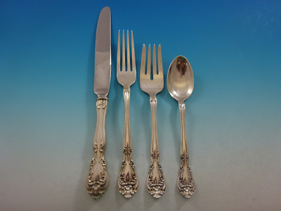 Chateau Rose by Alvin Sterling Silver Flatware Set for 12 Service