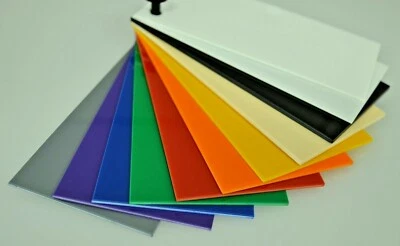 High Impact Polystyrene HIPS Sheet 1.5mm Thick Colours Vacuum Forming Material