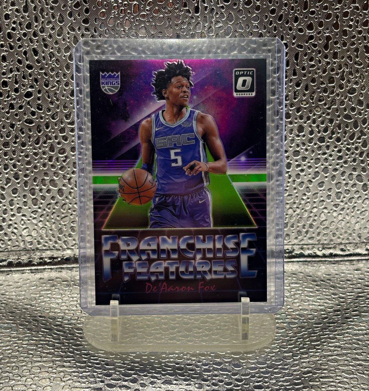 Panini Donruss Optic 2018-19 De'Aaron Fox Kings Franchise Features Lime /149