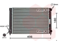 VAN WEZEL Motorkühler Wasserkühler *** IR PLUS *** 58002040 für SCIROCCO GOLF VW