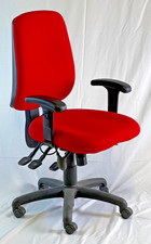Albion Chairs Uni3A Bundled fully adjustable task chair in red: ex-showroom