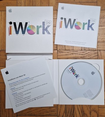 Apple iWork  '09 für Mac OS X RETAIL 9.0.1 MB942D/A in OVP - wie neu 