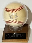 Nolan Ryan Autographed Official AL Baseball w/ Display Case + COA