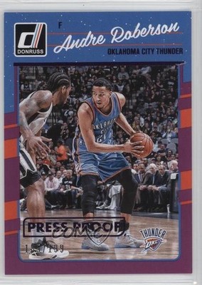 2016-17 Panini Donruss Press Proof Purple 155/199 Andre Roberson #149 xm0