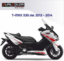 Adesivi Yamaha T‑MAX 530 2012‑2014 | Kit Stickers Rosso Nero Racing | Grafiche