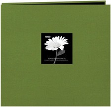 Pioneer 12x12 Fabric Frame Scrapbook, Herbal Green