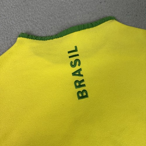 Vintage Nike Brasilien Pullover Herren Large gelb Fußball Futbol Center Swoosh Y2K L - Bild 7 von 14