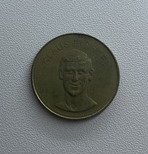 Klaus Fichtel Shell Traum-Elf 1969 Fu&szlig;ball Sammelmedaille