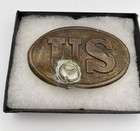Antique Civil War Belt Buckle With Bullet In It  (Virginia Dug) — photo 1