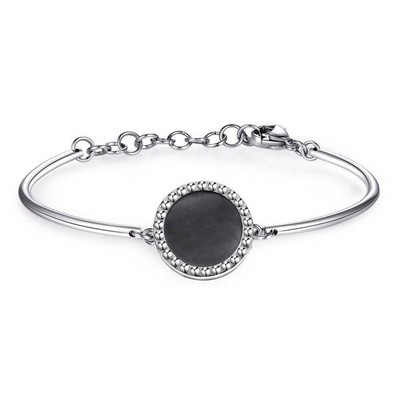 Brosway Bracciale Donna Chakra BHK429 – Rigido In Acciaio 316L Con Cristalli Swarovski E Ferro Di Cavallo, Diametro 70 Mm, Ipoallergenico - 2