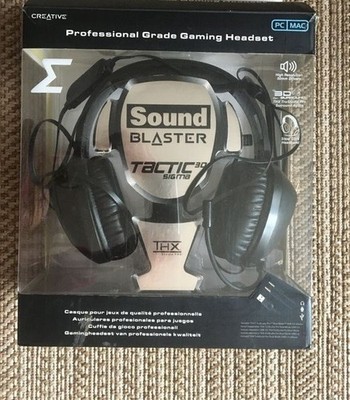 Sound Blaster Tactic 3D Sigma Gaming Headset, Cascos para Gaming y Música