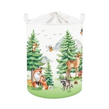 Pine Forest Baby Laundry Hamper Kid Storage Basket Boy Girl Gift Toy Box Coll...