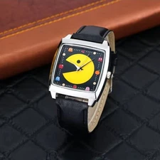 Pacman Watch Retro Arcade Game Accessories -Men & Women Novelty Jewelry 