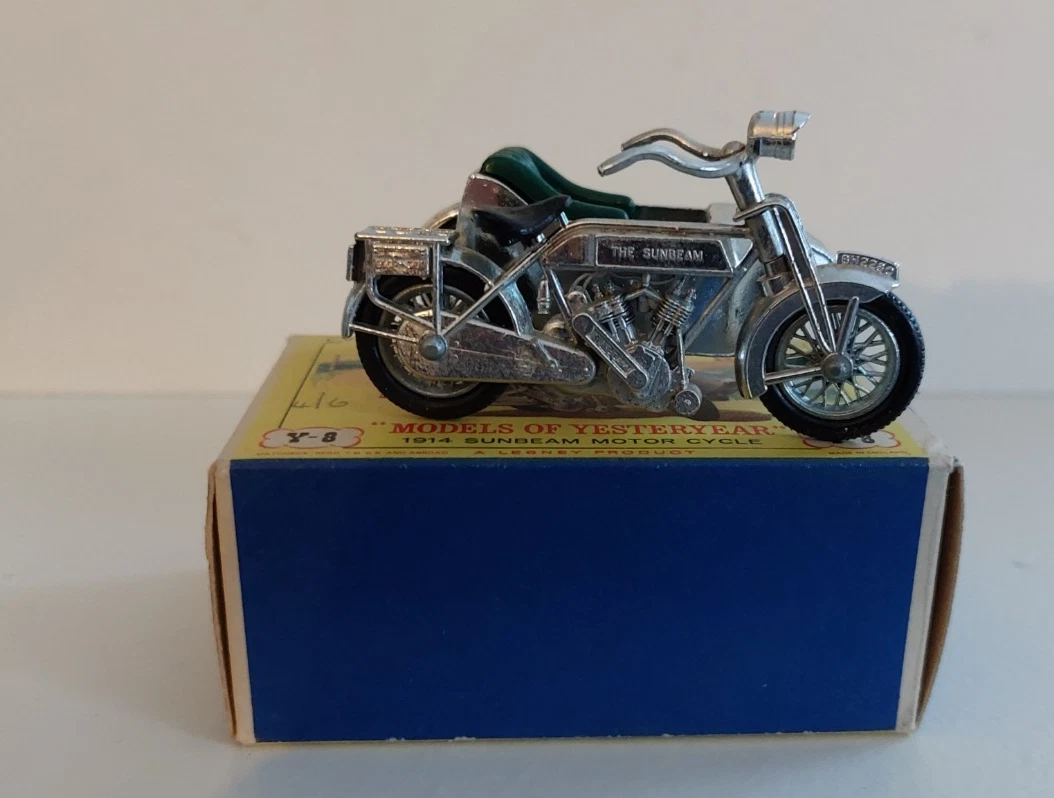 ANCIEN VÉHICULE MINIATURE MATCHBOX Models of Yesterday 1914 Sunbeam motor cycle EUR 62,90 - FR