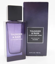 FREE SHIP NIB BATH AND BODY WORKS THUNDER & RAIN COLOGNE FOR MEN 3.4 FL OZ RARE