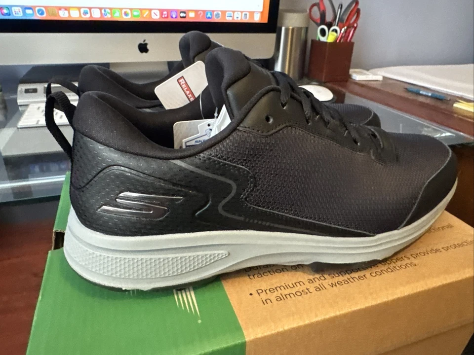 Zapatos de golf Skechers GO GOLF Torque para hombre - deportivos 2 negros/blancos (214085/BKW) Foto 3 de 4