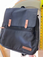 Petunia Pickle Bottom Meta Backpack/Diaper Bag in Matt Black Canvas
