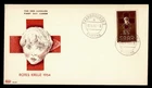 DR WHO 1954 GERMANY SAAR FDC RED CROSS SEMI POST PAC CACHET M81805