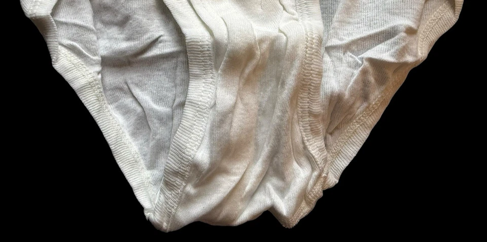 Calzoncillos Hanes Tighty Whities blancos vintage años 80 hechos en EE. UU. talla 32 Foto 3 de 4