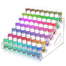 Organizador de pintura acrílica transparente de 7 capas para esmalte de uñas artesanal artesanal