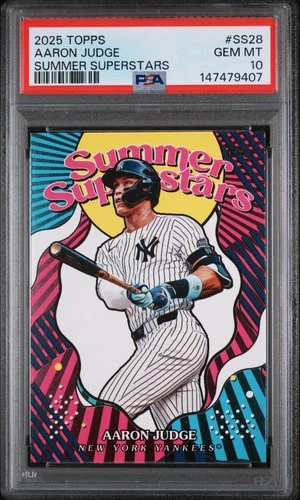 2025 Topps Summer Superstars #SS28 Aaron Judge PSA 10