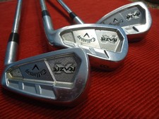 CALLAWAY RAZR X FORGED 7,8,9 IRONS RH STEEL PROJECT X RIFLE 5.5 PRECISON STIFF