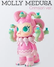(US) SILENT TRICK X POPMART Molly Medusa Crimson Version Art Toy Limited 900pcs