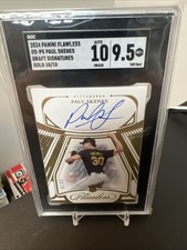 PAUL SKENES auto 10 9.5 FLAWLESS #DS-PS ROOKIE DRAFT SIGNATURES AUTO GOLD RC /10