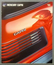 1986 Mercury Capri Sales Catalog