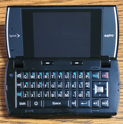 Sanyo Incognito SCP-6760 - Black ( Sprint ) Rare Keyboard Phone