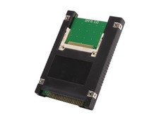 Dual Compact Flash CF to 44 Pin IDE/PATA 2.5" Adapter Enclosure, Black SD-ADA...