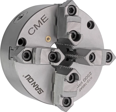 CME 6 4-Jaw Self-Centering (Scroll) Lathe Chuck Front Mount Two-Piece Reversi