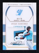 2021 Panini National Treasures Holo Gold 2/10 Jesus Sanchez #RSS-JS Auto 1a4z