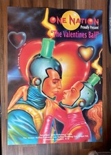 One Nation Valentines Ball Rave Flyer 1994 Junior Tomlin Poster A3